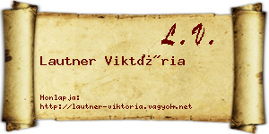Lautner Viktória névjegykártya