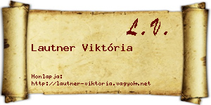 Lautner Viktória névjegykártya